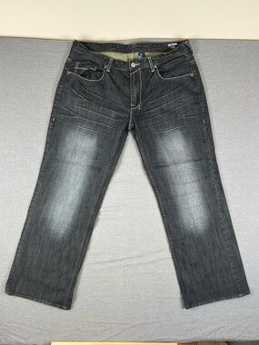 Buffalo Travis Relaxed Faded Black Straight Jeans